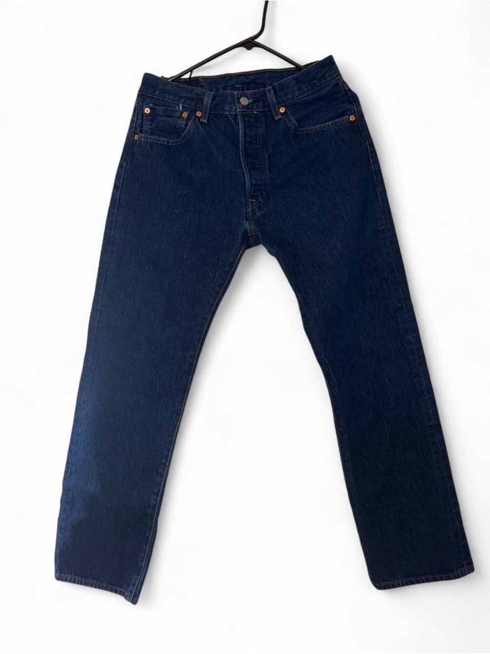 Levi's 501 Men’s Dark Blue Jeans with Tan Patch.
Size 32W 32L - Picture 2 of 9
